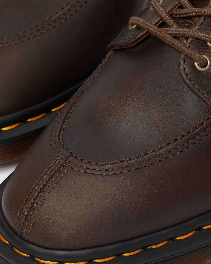 Dr Martens 2046 Crazy Horse Leren Oxford Schoenen Heren Donkerbruin | NL 206GSO